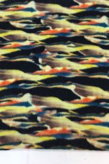 Renkli Kamuflaj Desenli Polar Kumaş