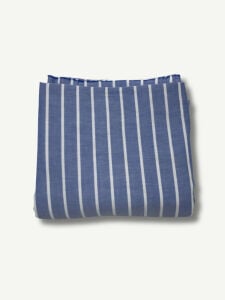 Çizgili Gömleklik Kumaş %100 Pamuk, Parça 150x150 cm  (KUMAŞTA KİR VAR)