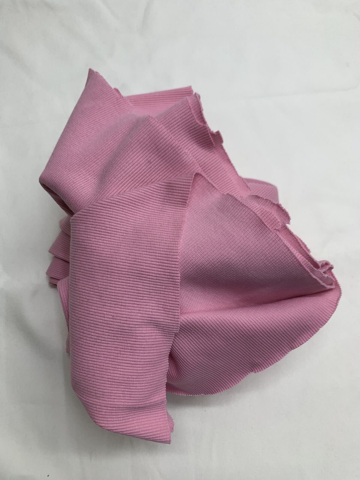 Pembe Kaşkorse (Ribana) Kumaş, Parça 105x120 cm