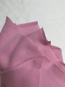 Pembe Kaşkorse (Ribana) Kumaş, Parça 105x120 cm