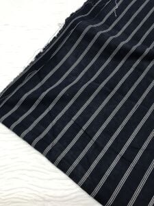 Çizgili Keten Gömleklik Kumaş %100 Pamuk, Parça 230x140 cm (HAFİF KİRLİ)