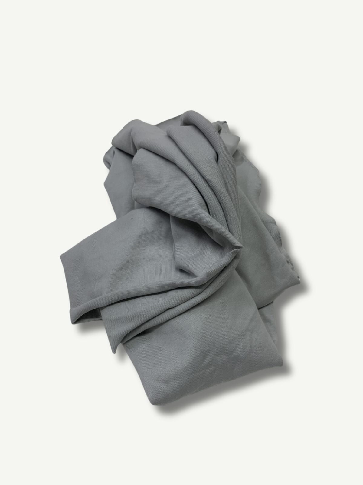 İnce Ribana Kumaş - Parça 70x180 cm - Gri