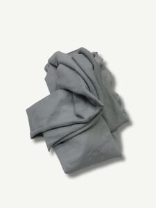 İnce Ribana Kumaş - Parça 70x180 cm - Gri