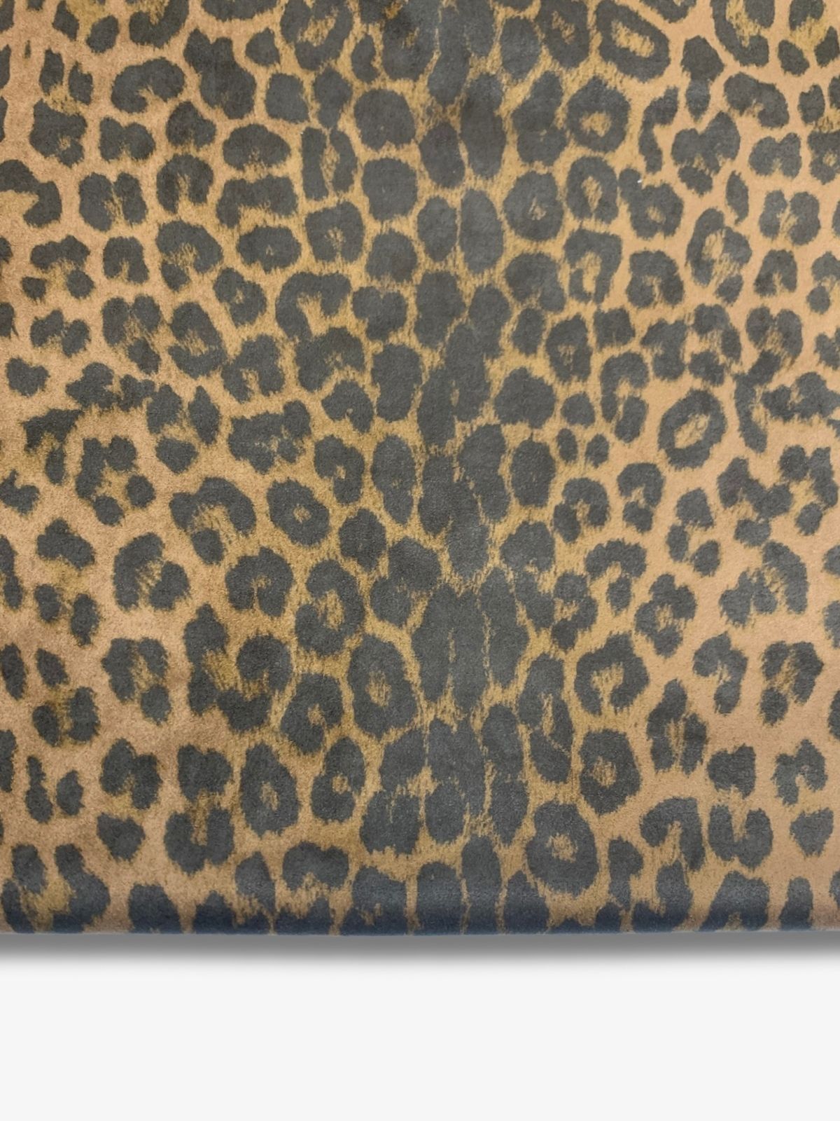 Süet Kumaş Kalın, Parça 125x140 cm Leopar Desenli
