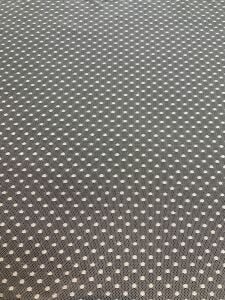 Puantiyeli Tül Dantel Kumaş - Beyaz Rengi