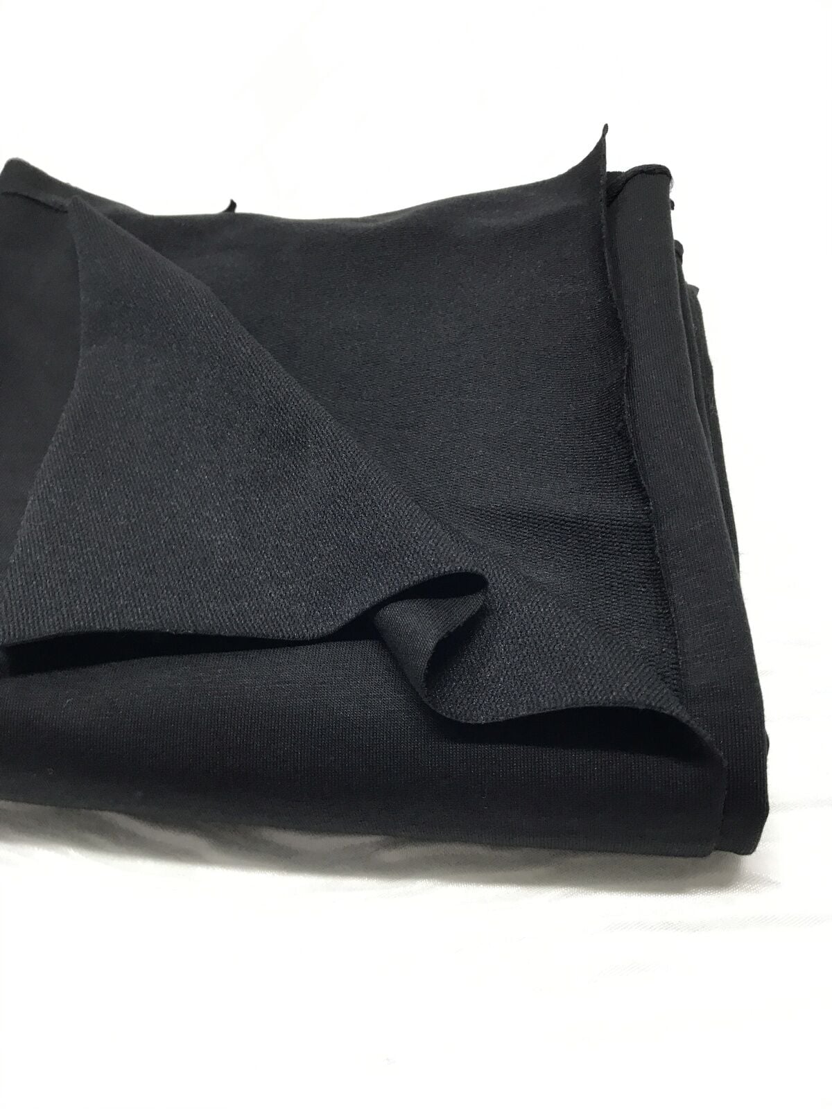 Diz Yapmaz Esnek 2 İplik Kumaş, Parça 80x180 cm - Siyah