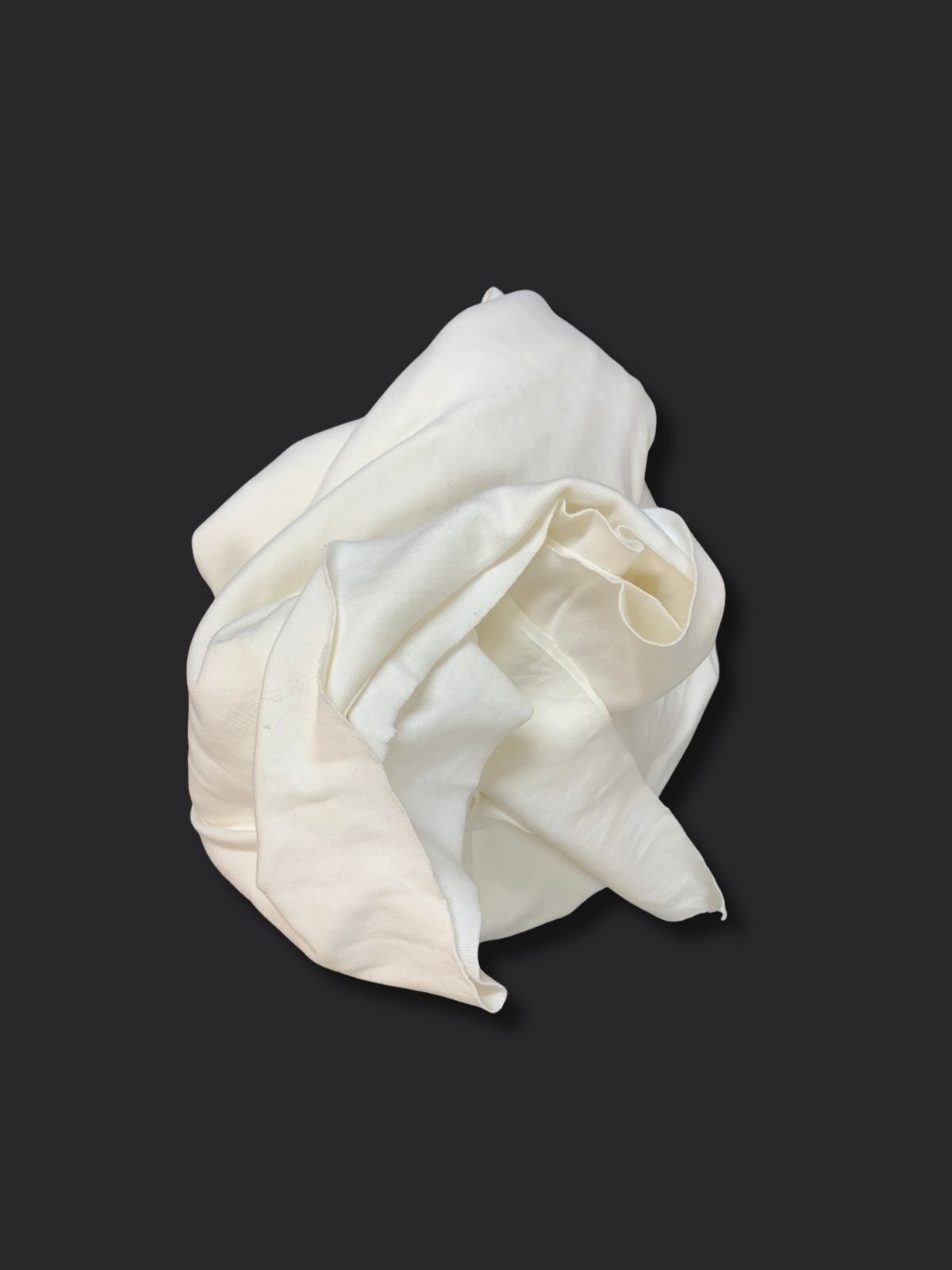 Ekru Bebe Ribanası Penye Kumaş, Parça 300x180 cm