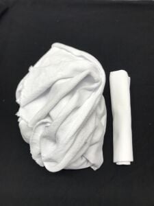 Ribanalı 3 İplik Kumaş Beyaz – Parça 100x200 cm