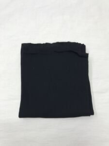 Bebe Ribanası Kumaş, Parça 100x140 cm - Siyah