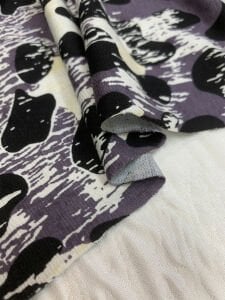 Desenli Viskon Penye Kumaş Dökümlü Esnek Elbiselik - Füme Leopar Desen