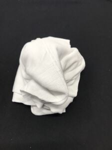 Dar Enli İnce Kaşkorse Kumaş Beyaz - Parça 120x70 cm