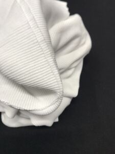 Dar Enli İnce Kaşkorse Kumaş Beyaz - Parça 120x70 cm