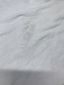 Beyaz Hafif Şardonlu Dar Enli İnterlok Kumaş, Parça 85x90 cm HAFİF KİRLİ