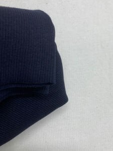 Lacivert Kaşkorse (Ribana Fitilli) Kumaş, Parça 40x110 cm