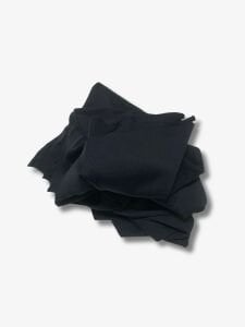 Dökümlü Polyester Penye Kumaş, Parça 85x150 cm Siyah