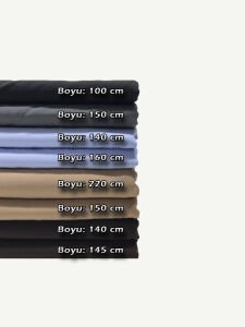 Dabıl Krep Kumaş Seti, Boyları 100-220 cm arası 8 adet