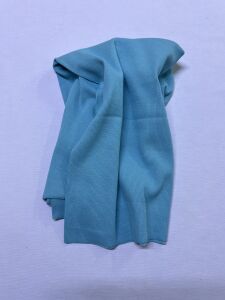 İnce Kaşkorse Kumaş Parça Turkuaz - 65x110 cm (ENDE ÇİZGİLER VAR)