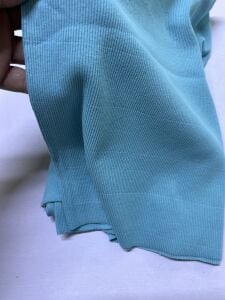 İnce Kaşkorse Kumaş Parça Turkuaz - 65x110 cm (ENDE ÇİZGİLER VAR)