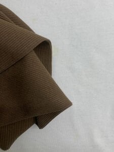 Kahverengi Kaşkorse (Ribana Fitilli) Kumaş, Parça 25x120 cm