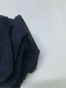 Siyah Bebe Ribana Penye Kumaş, Parça 90x180 cm
