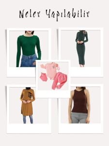 Ribana Fitilli Kumaş Parça Açık Gri – 30x110 cm