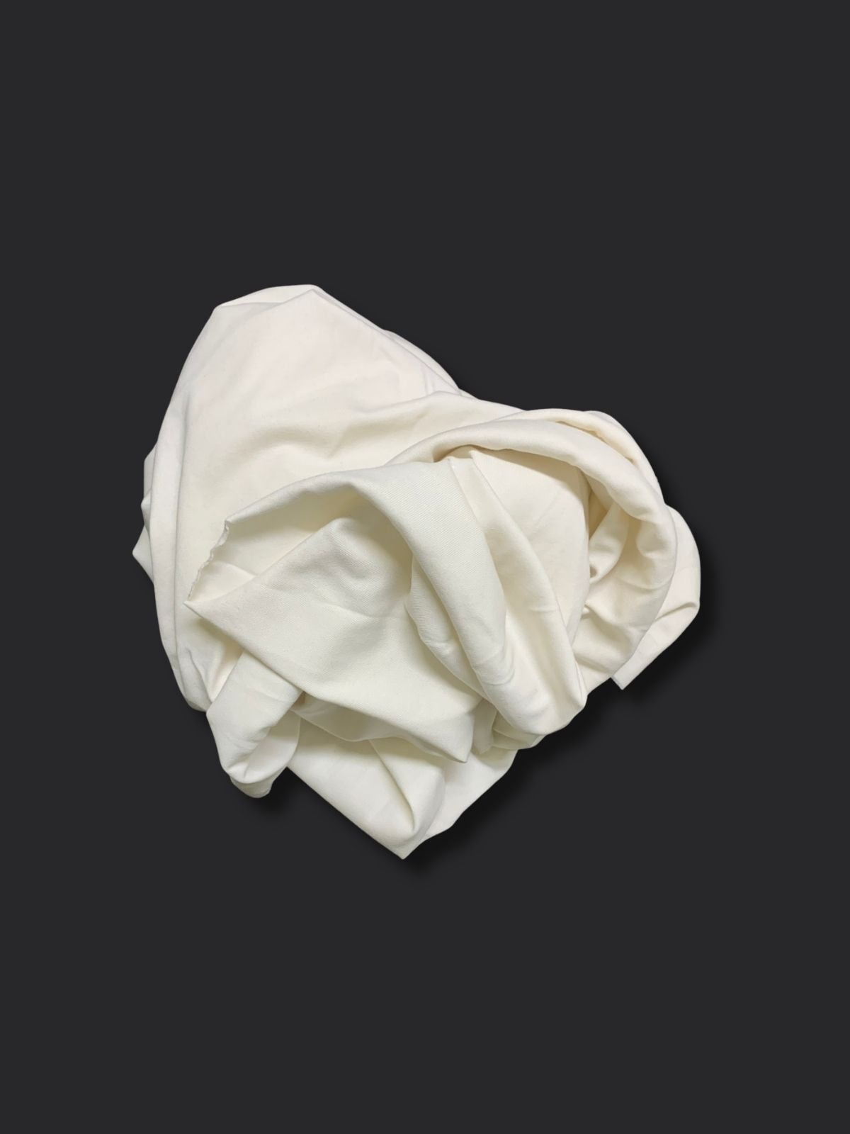 Ekru Esnek Bebe Ribanası Penye Kumaş, Parça 100x160 cm (HAFİF KİRLİ)