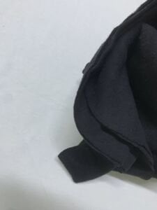 Siyah İnterlok Kumaş Dışı Şardonlu, Parça 100x90 cm