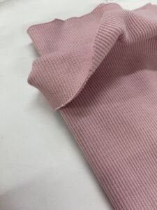 Pembe Kaşkorse (Ribana) Kumaş, Parça 60x130 cm