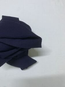 Lacivert İnce Ribana Kumaş, Parça 75x140 cm