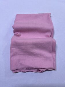 İnce Ribana Kumaş Parça Pembe - 85x200 cm