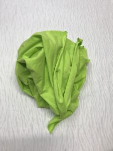 Likralı Süprem Kumaş, Parça 80x170 cm - Yeşil (HAFİF KİR VAR)