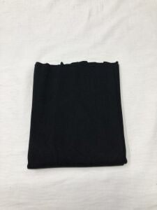 Ribana Fitilli Kumaş, Parça 15x110 cm - Siyah