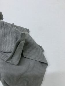 Gri Badilik Kaşkorse Kumaş, Parça 75x110 cm