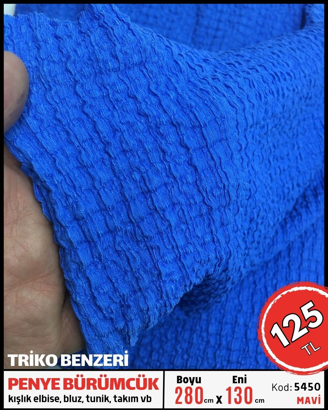 Triko Benzeri Bürümcük Penye Kumaş Parça 280x130 cm Vizon