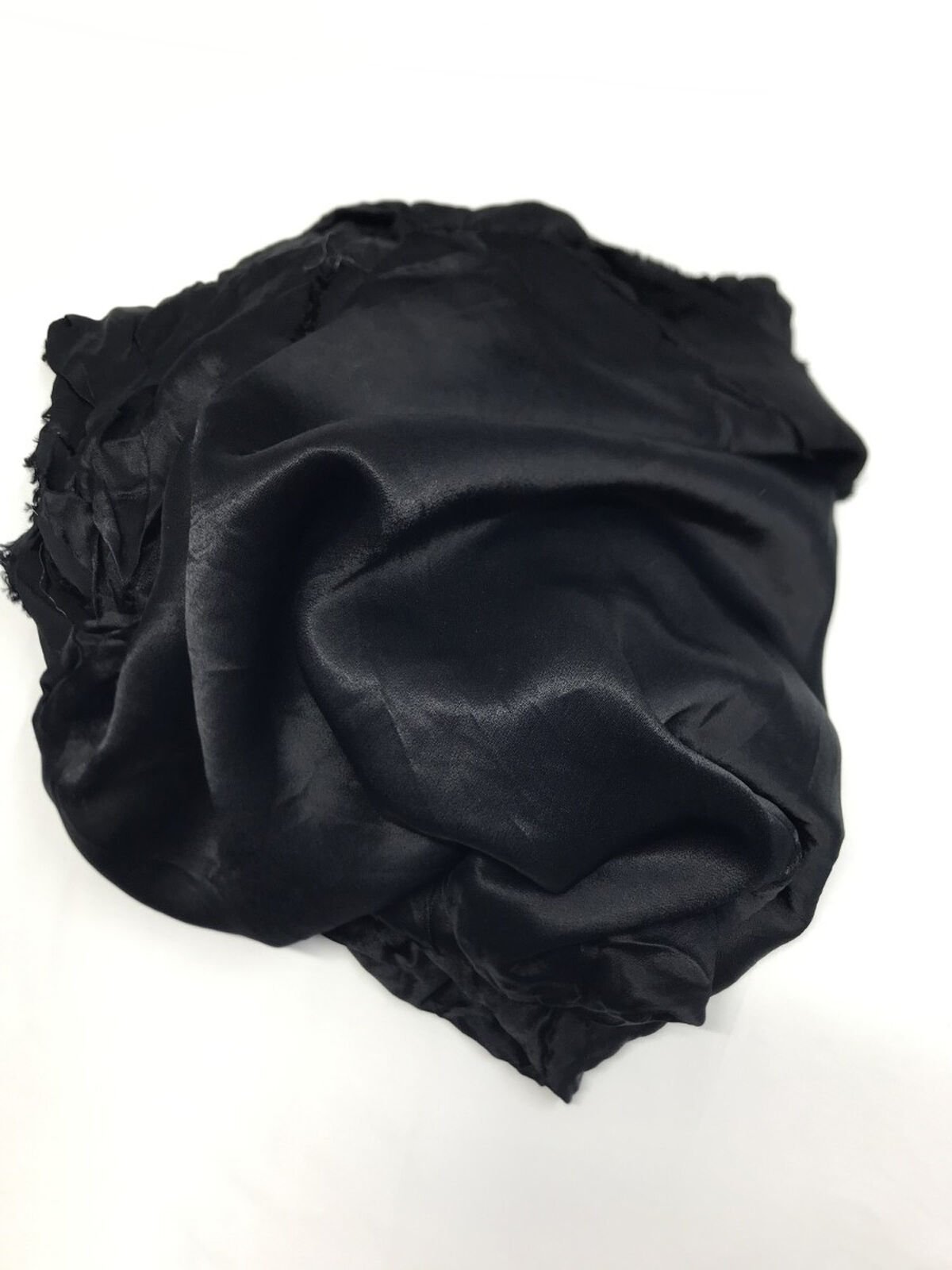 Viskon Saten Kumaş, Parça 175x120 cm Siyah