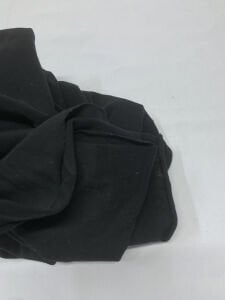 Likralı Süprem Kumaş, Parça 50x190 cm Siyah Renk