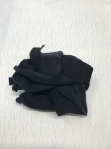 Şardonlu 3 İplik Kumaş, Parça 60x180 cm - Siyah