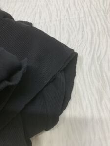 Ribana Fitilli Kumaş, Parça 90x140 cm - Siyah