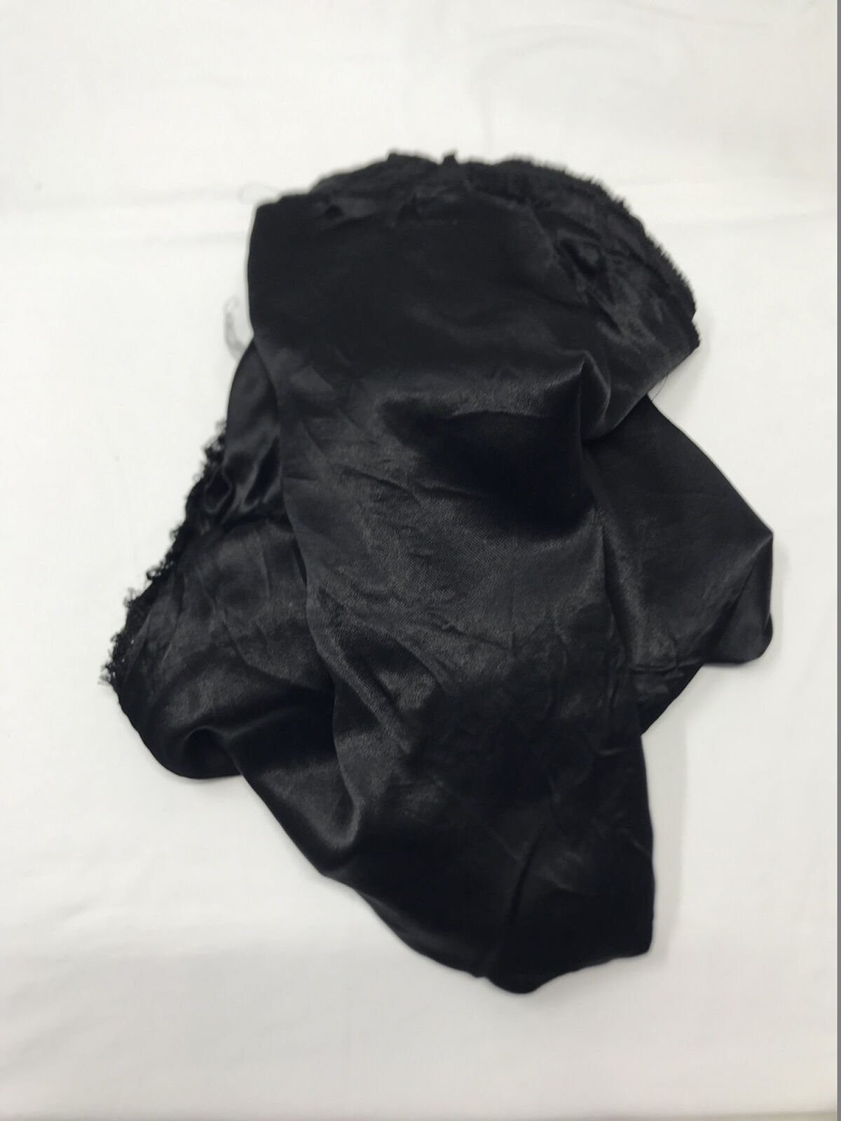 Saten  Viskon Kumaş, Parça 170x130 cm Siyah