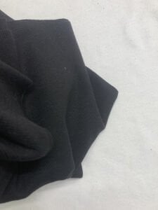 Siyah Kaşkorse (Ribana Fitilli) Kumaş, Parça 65x90 cm