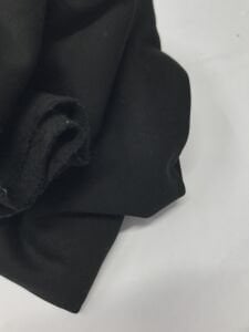 Şardonlu 3 İplik Kumaş, Parça 70x170 cm Siyah Renk