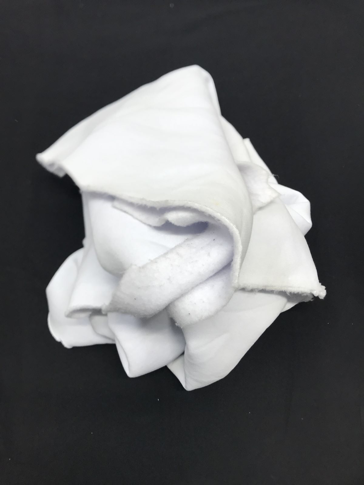 Şardonlu 3 İplik Kumaş, Parça 85x180 cm - Beyaz (HAFİF KİRLİ)