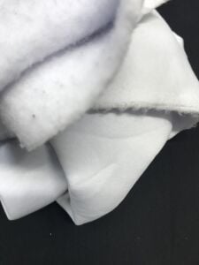 Şardonlu 3 İplik Kumaş, Parça 85x180 cm - Beyaz (HAFİF KİRLİ)