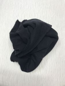 Şardonlu 3 İplik Kumaş, Parça 70x200 cm - Siyah ORTA KALİTE