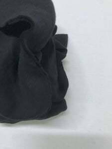 Dar Enli Şardonlu İnterlok Kumaş, Parça 125x (55x2) cm Siyah