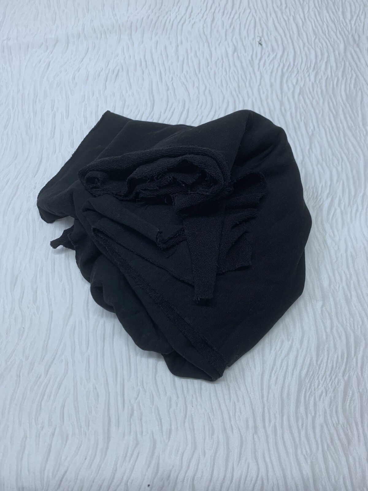 3 İplik Kumaş, Parça 65x200 cm - Siyah