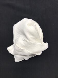 Kalın Bebe Ribanası Kumaş, Parça 100x180 cm - Ekru