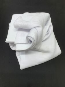 Şardonlu 3 İplik Kumaş, Parça 80x190 cm - Beyaz (HAFİF KİR VAR)