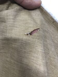 Poliviskon Kumaş Dökümlü, Parça 225x150 cm S. Kahve (ORTADA YAZI VAR)