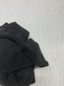 3 İplik Kumaş, Parça 60x190 cm - Siyah